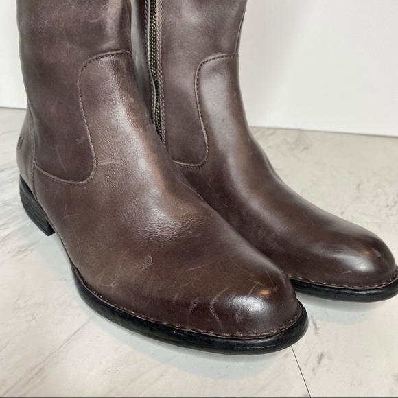 New! Born North Gray Leather Riding Boot 8M - Picture 12 of 14